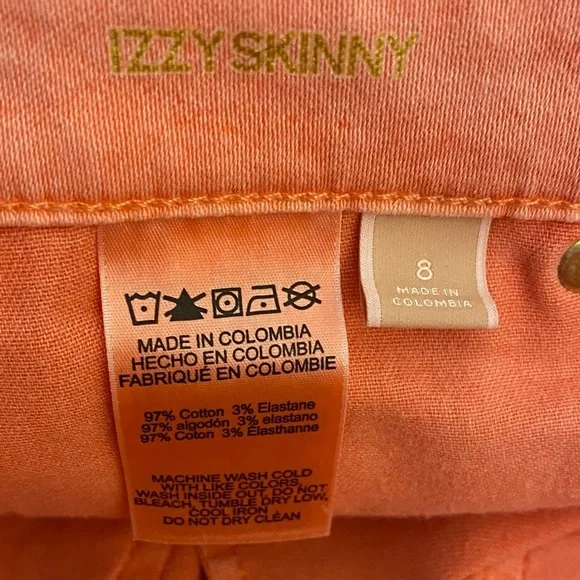 Michael Kors Women's Pink/corral Izzy skinny Jeans - Picture 3 of 3